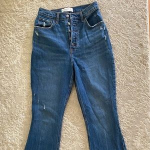 Size 24 Curve love cropped high waist jeans